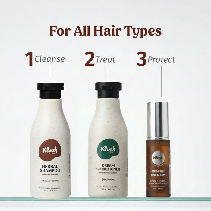 vilvah herbal shampoo suits for all hair types