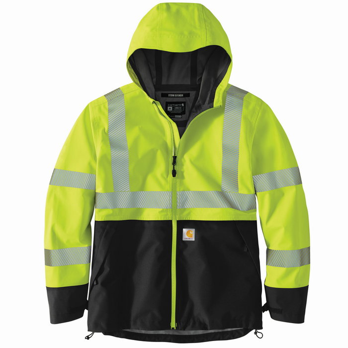 High-Visibility Storm Defender Loose Fit Lightweight Class 3 Jacket - BLM-Brite Lime | Carhartt 106693