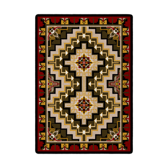 Image of an area rug, Hill Country - Red