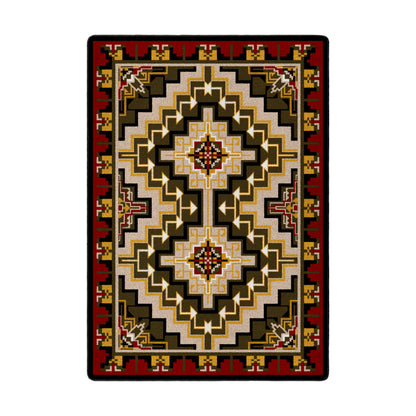 Image of an area rug, Hill Country - Red