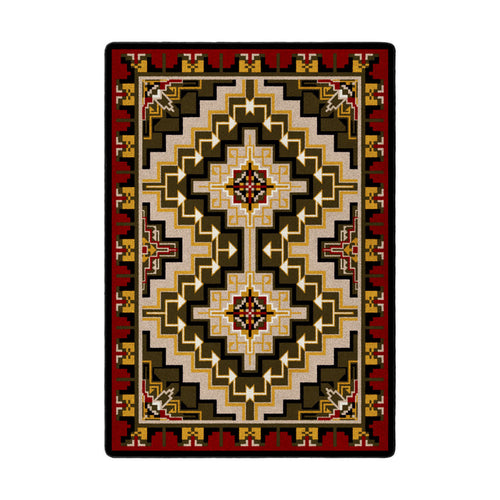 Image of an area rug, Hill Country - Red