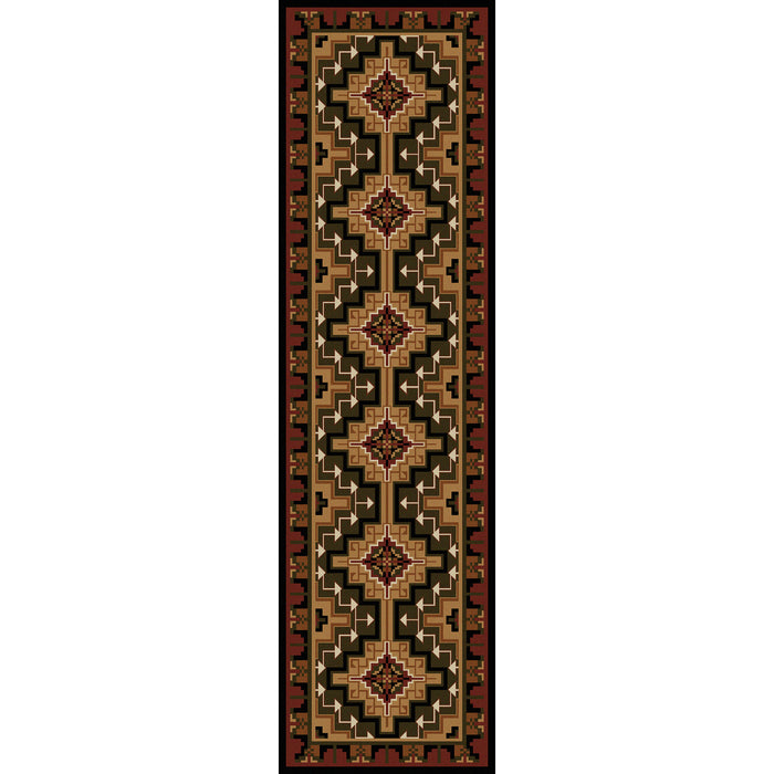 Image of an area rug, Hill Country - Red