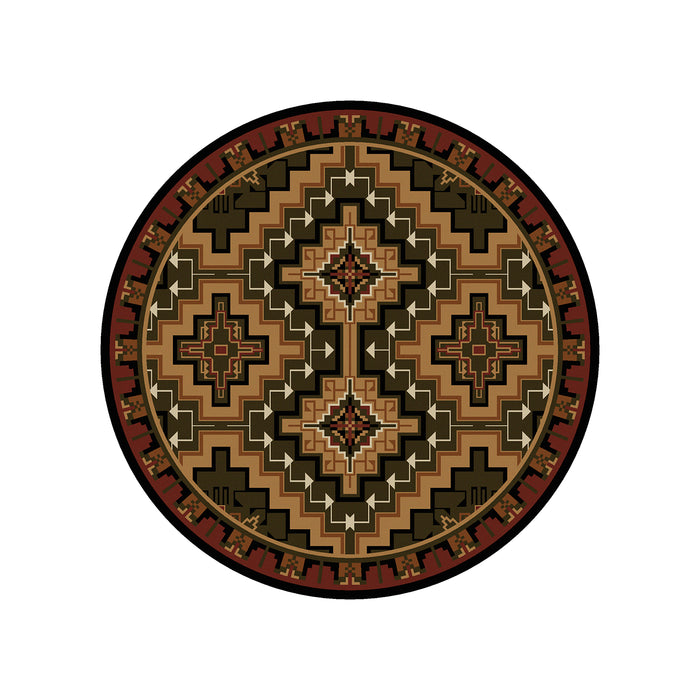 Image of an area rug, Hill Country - Red