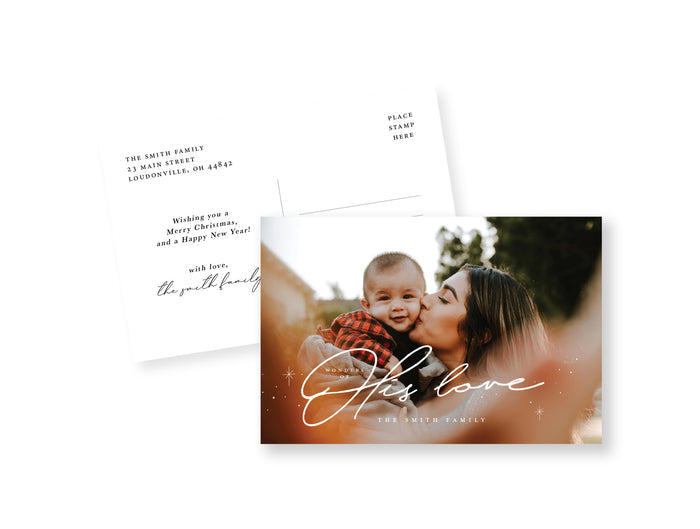 His Love Postcard