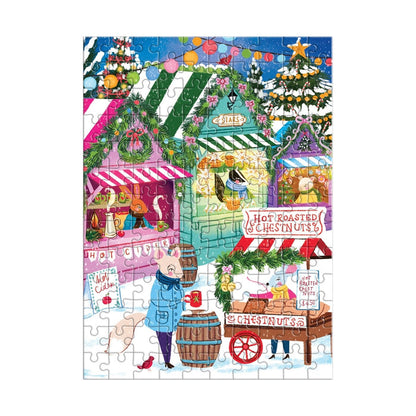 Holiday Market | 130 Piece Jigsaw Puzzle Ornament