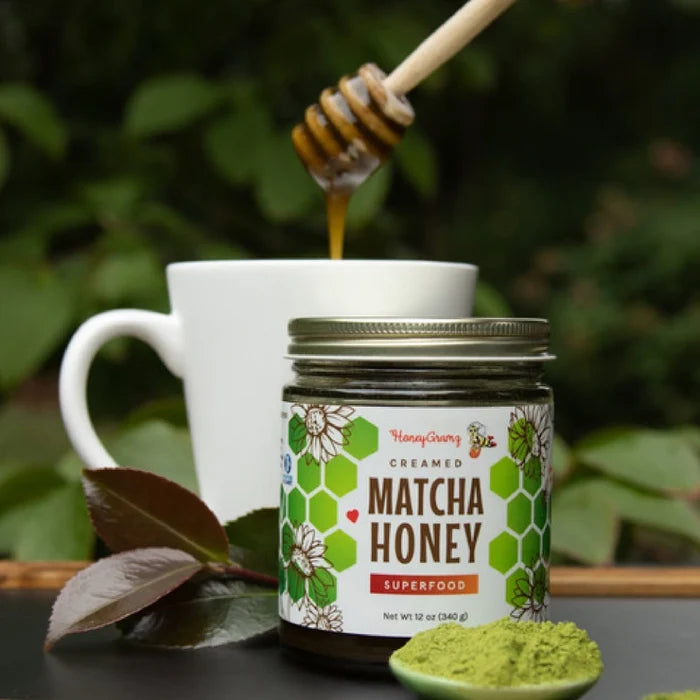 Honey Gramz Creamed Matcha Honey - 6 ounces