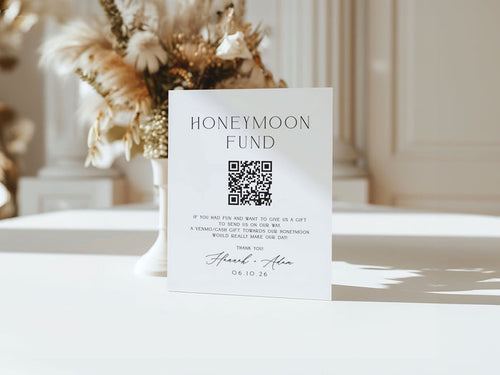 Honeymoon Fund Sign