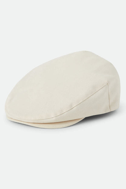 Unisex Hooligan Flat Cap in the color Egret White - Front Product View