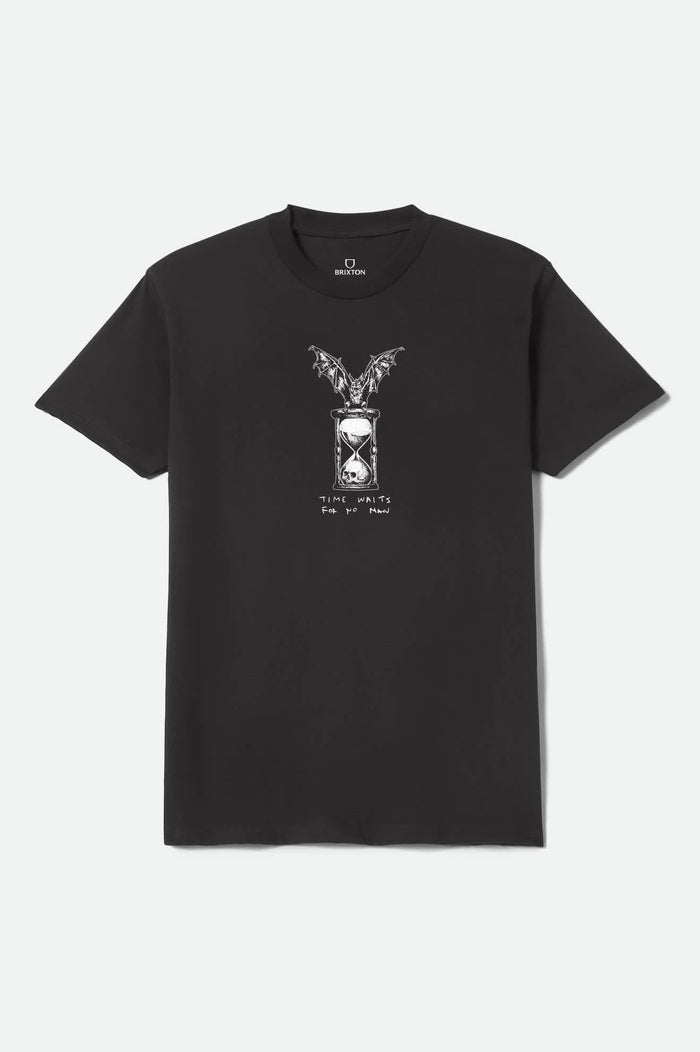 Men's Hourglass Short Sleeve Shirt in the color Black - Front Product View