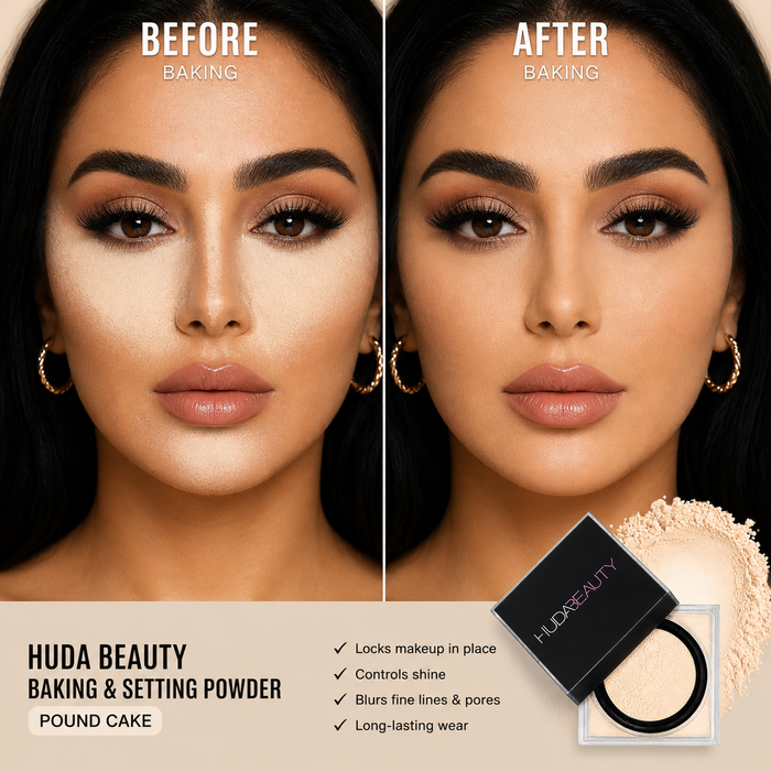 Huda Easy Bake Loose Baking & Setting Powder - Pound Cake