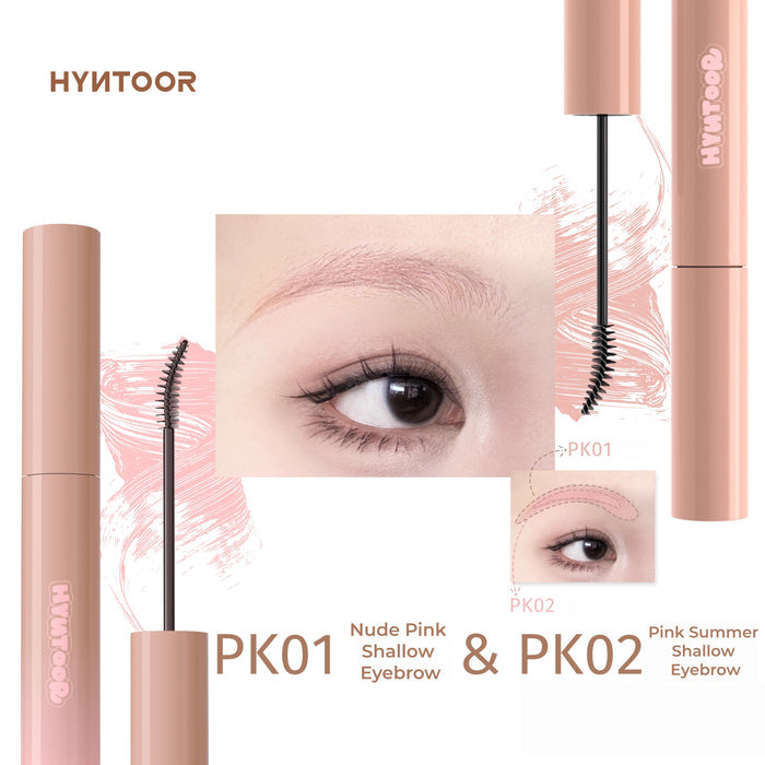 #PK01 Nude Pink Shallow Eyebrow + PK02 Pink Summer Shallow Eyebrow