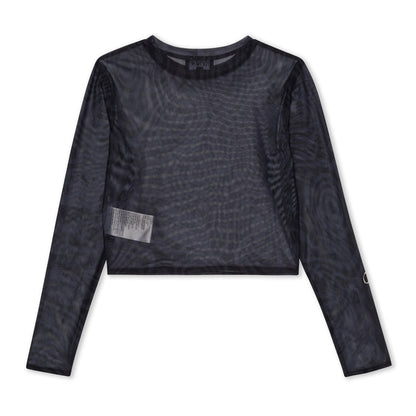 RIPNDIP Hypnotic Crop Mesh Long Sleeve (Black)