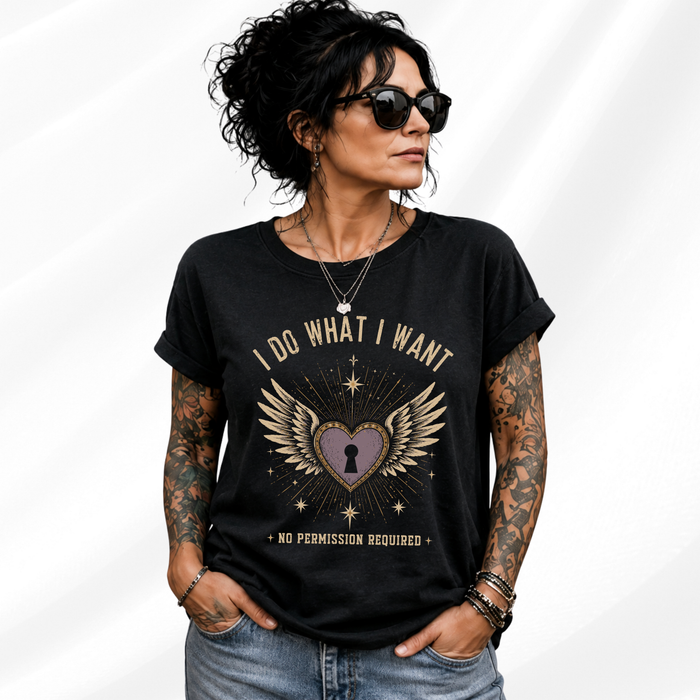 I Do What I Want Rocker Tank or Tee