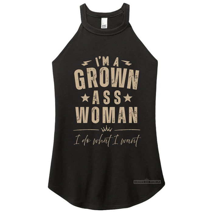 I'm A Grown Ass Woman Rocker Tank or Tee