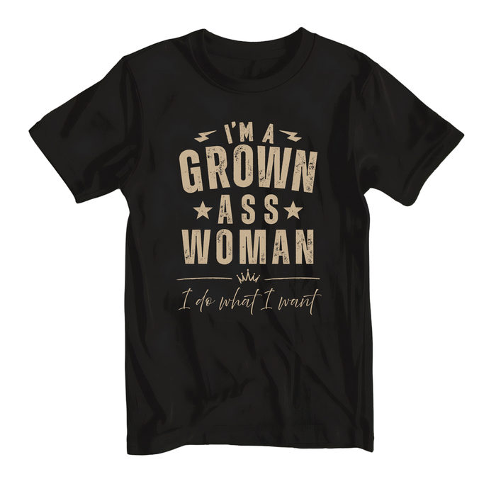 I'm A Grown Ass Woman Rocker Tank or Tee