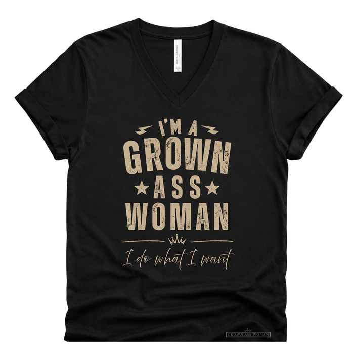 I'm A Grown Ass Woman Rocker Tank or Tee