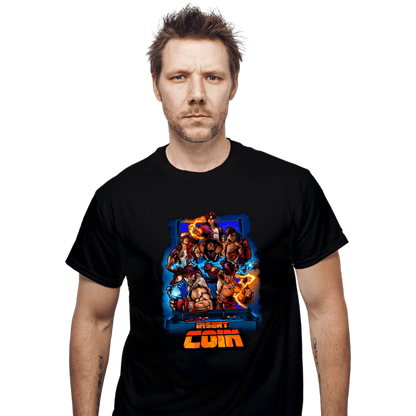 Secret_Shirts T-Shirts, Unisex / Small / Black Insert Coin Fighter