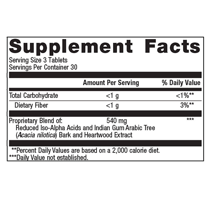 Insinase by Metagenics Ingredients Label