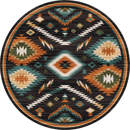 Image of an area rug, Interlaced Horizon - Gem