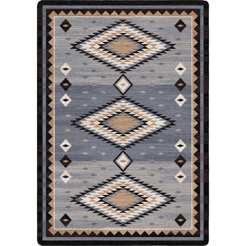 Image of an area rug, Interlaced Horizon - Gray Stone