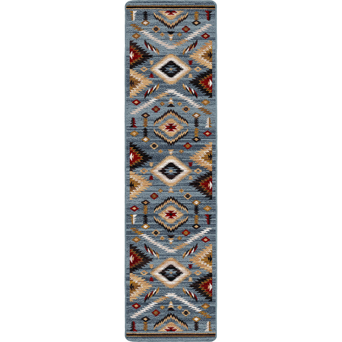 Image of an area rug, Interlaced Horizon - Gray Stone