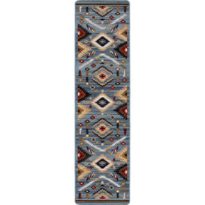 Image of an area rug, Interlaced Horizon - Gray Stone