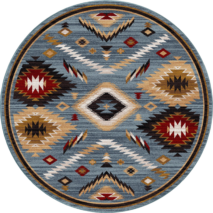 Image of an area rug, Interlaced Horizon - Gray Stone