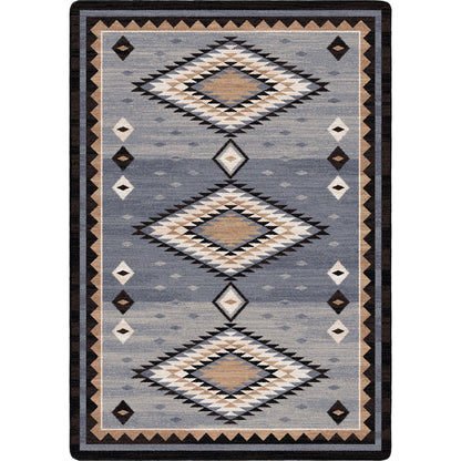 Image of an area rug, Interlaced Horizon - Gray Stone