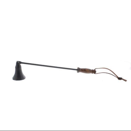 Iron With Wooden Handle Candle Snuffer