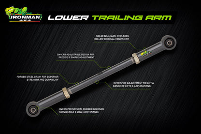 Ironman 4x4 Rear Adjustable Lower Trailing Arm For 4Runner (2003-2024)