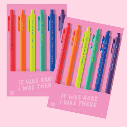 It Was Rare I Was There Swiftie Jotter Set 6 Pack