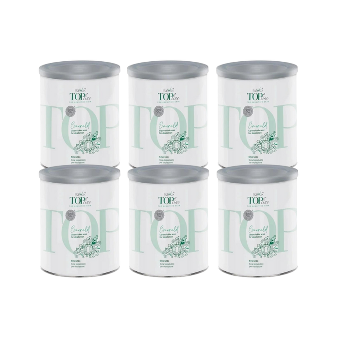 Italwax - Strip Wax Top Line Emerald, 6 x 800ml