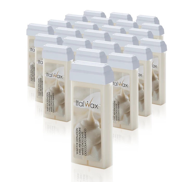 Italwax - White Chocolate Wax Cartridge, 24 x 100ml
