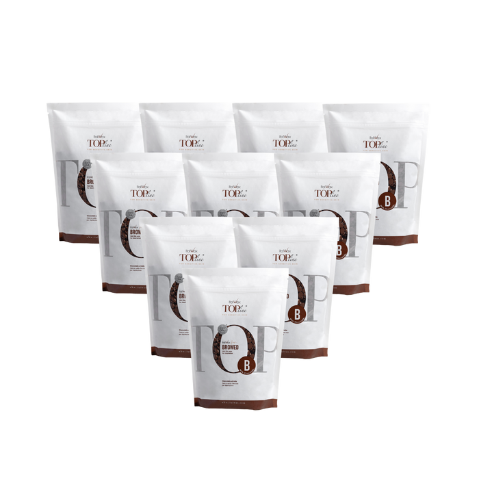 Italwax For Browed - Topline Milk Chocolate Wax, 10 x 750g