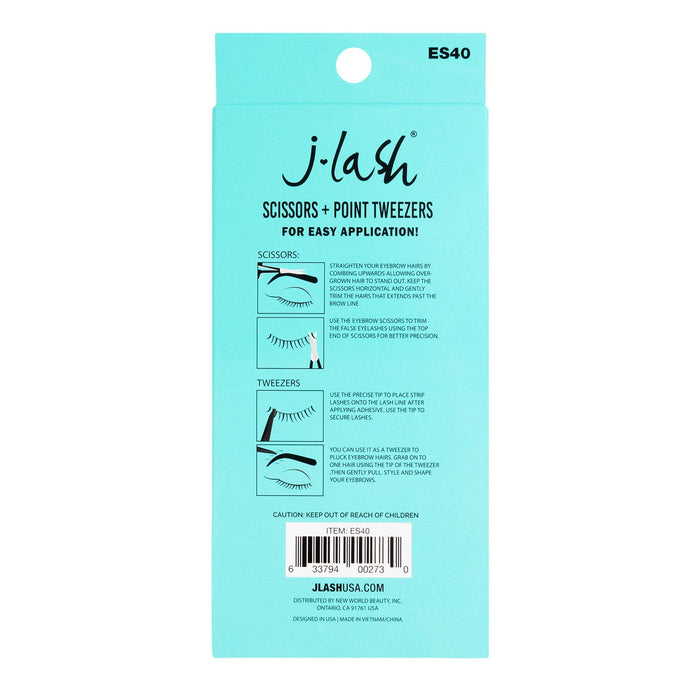 J Lash Pro Kit Scissor & Point Tweezer - ikatehouse