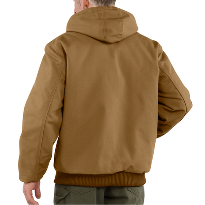 J140 Loose Fit Firm Duck Insulated Flannel-Lined Active Jac - BRN-Carhartt Brown | Carhartt 106673
