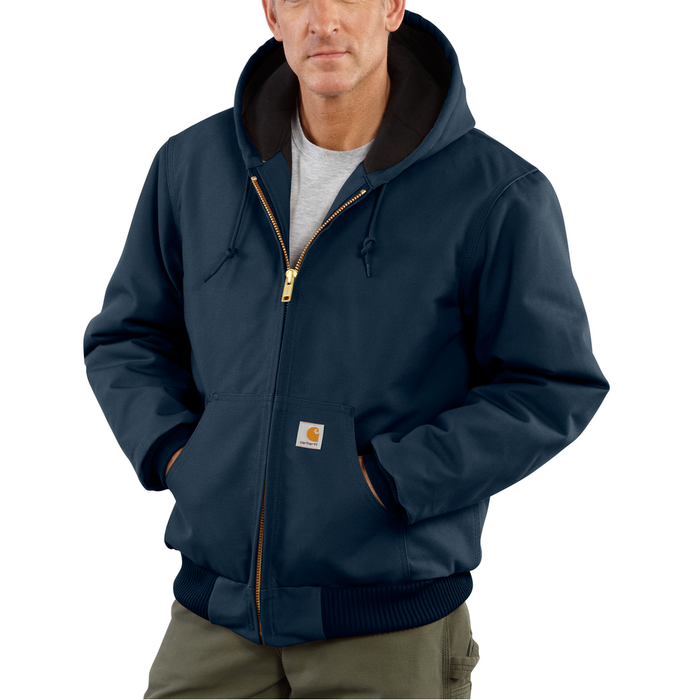 J140 Loose Fit Firm Duck Insulated Flannel-Lined Active Jac - DNY-Dark Navy | Carhartt 106673