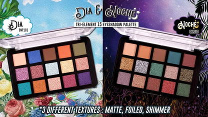 J.Cat Beauty Dia & Noche Tri-Element 15 Pigment Palette