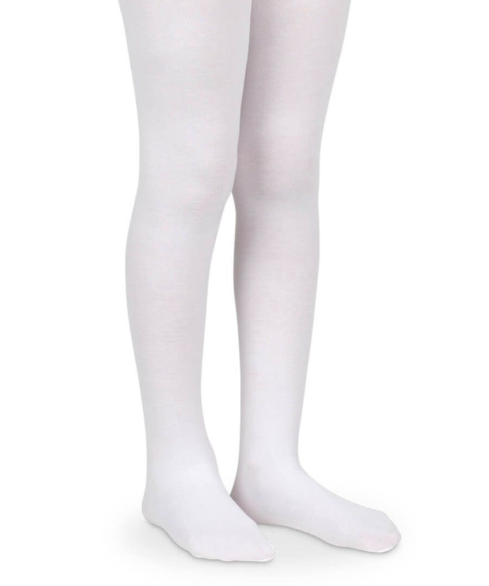 Jefferies Organic Thick Cotton Tights-White
