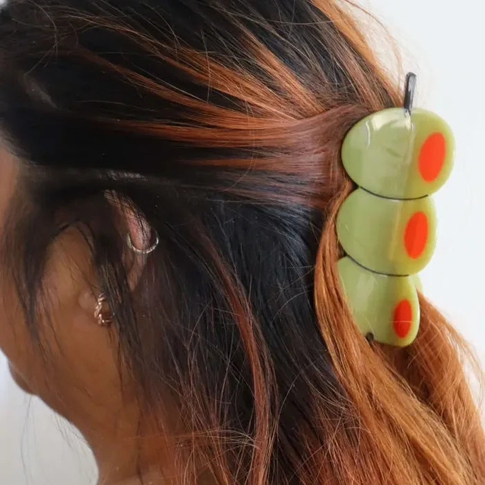 XL Olive Claw Clip