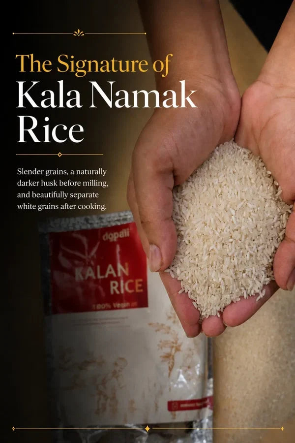 Kala Namak Rice + Khapli atta + Cow A2 Vedic Desi Ghee + Groundnut Oil Combo