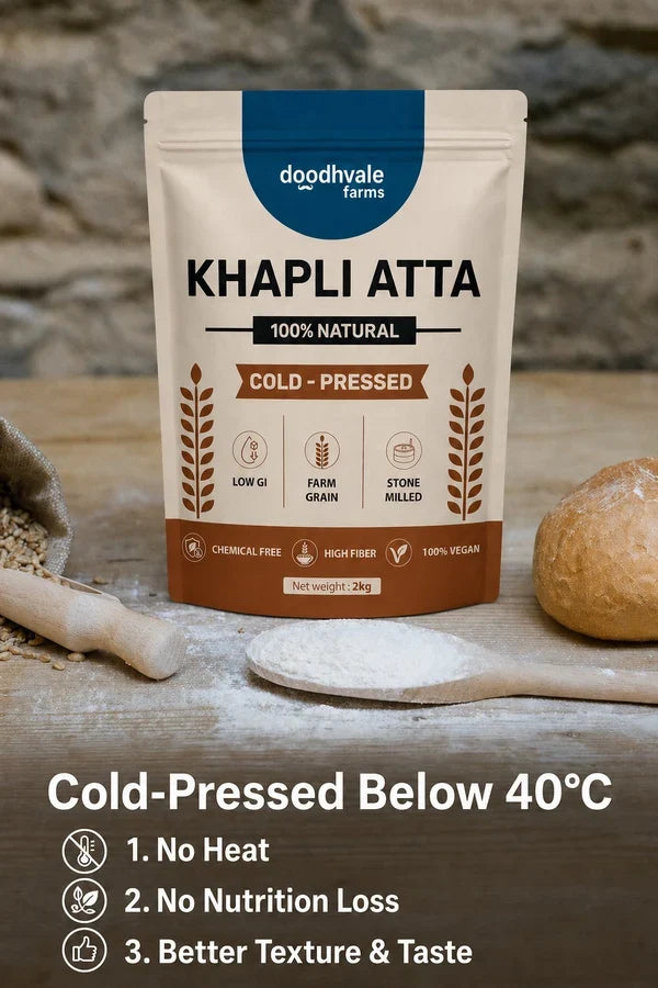 Kala Namak Rice + Khapli atta + Royal A2 Buffalo Ghee + Groundnut Oil Combo