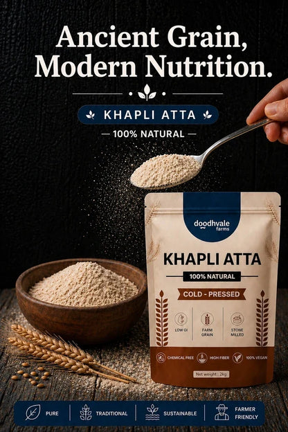 Kala Namak Rice + Khapli atta + Royal A2 Buffalo Ghee + Groundnut Oil Combo