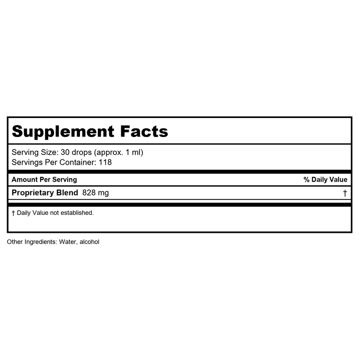Kan Herb Alembic Herbals Blood's Mansion 2 Ounce - Supplement Facts panel