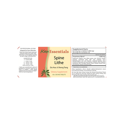 Kan Herb Essentials Spine Lithe 120 Tablets