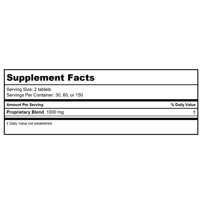 Kan Herb Essentials Spine Lithe 120 Tablets - Supplement Facts panel