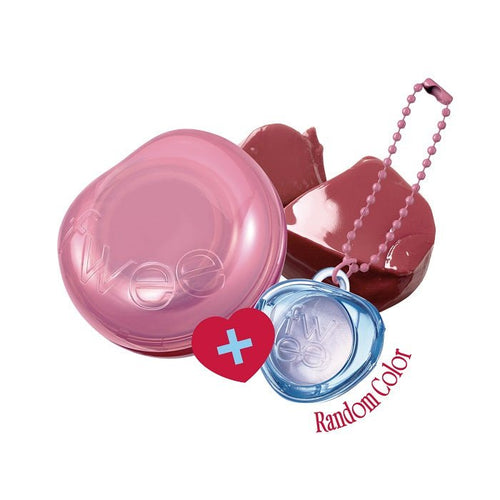 KEYRING LIP&CHEEK GLOWY JELLY POT JS01 ROSY GLAZE - Blush 2 In 1 Cu Breloc Pentru Retusuri - skinseen.ro