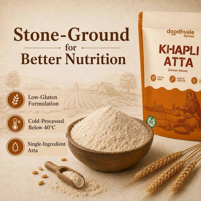 Khapli Atta – Cold Pressed | 5kg .