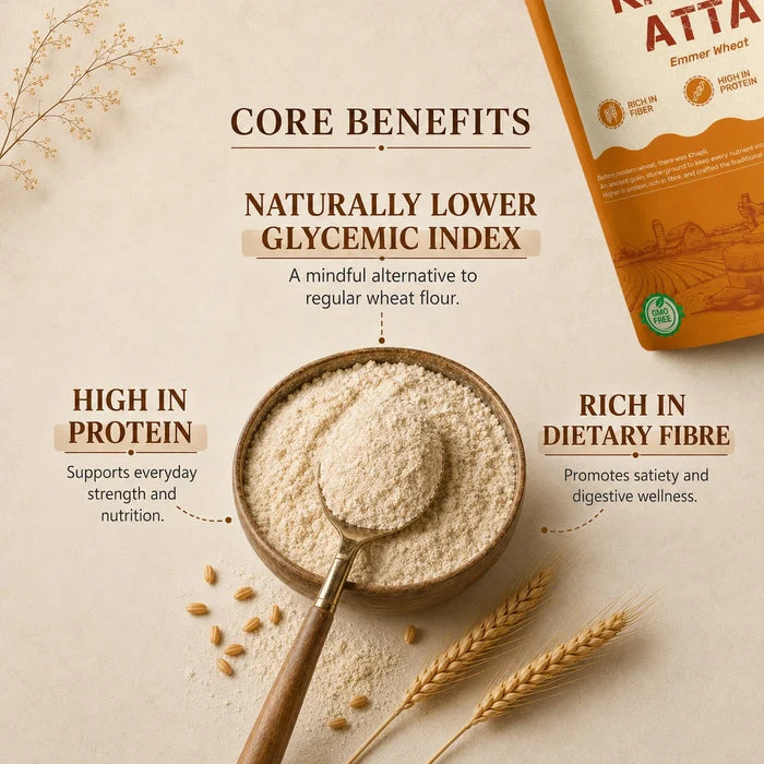 Khapli Atta – Cold Pressed | 5kg .