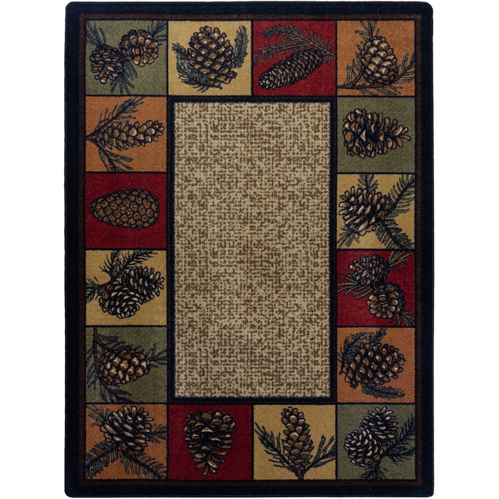 Image of an area rug, Kindred Cones OKA - Rustic
